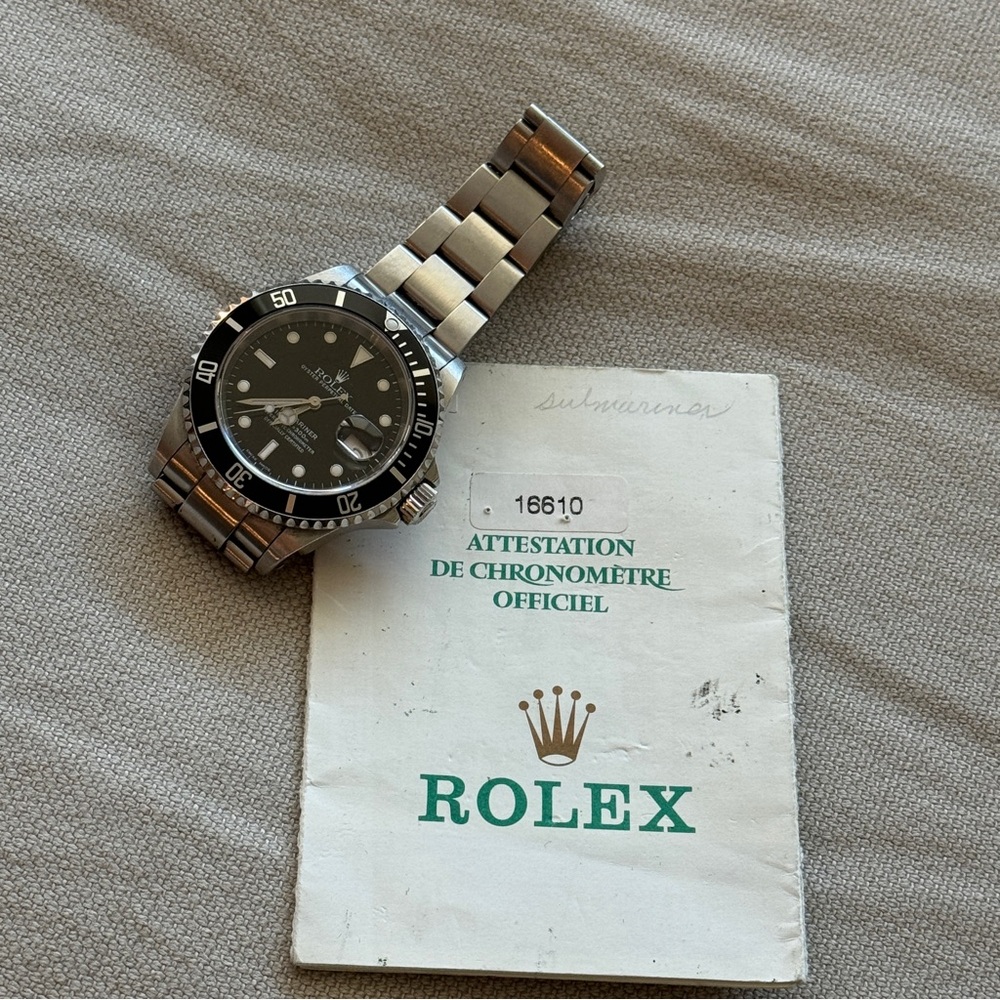 🖤ROLEX🖤Rolex Submariner Date 40mm 16610 Stainless Steel Black Dial 2002